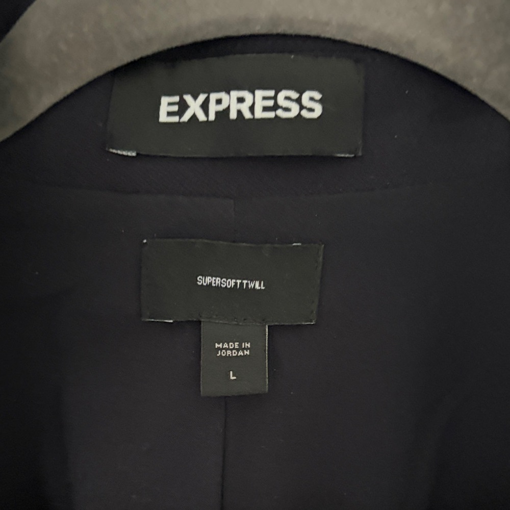 Express Navy Blazer with Silver Accents never worn. - Picture 2 of 3
